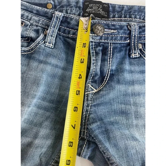 Vintage Y2K‎ Rerock for Express Boot Cut Jeans Size 4 Short EUC! 0231 - Picture 6 of 9